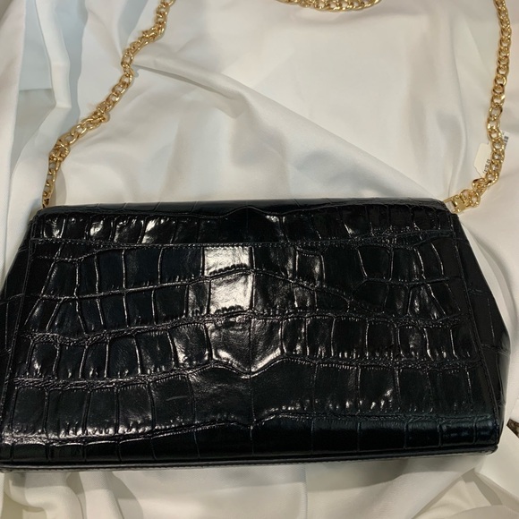 COACH Turnlock Clutch in Embossed Leather - Picture 3 of 5